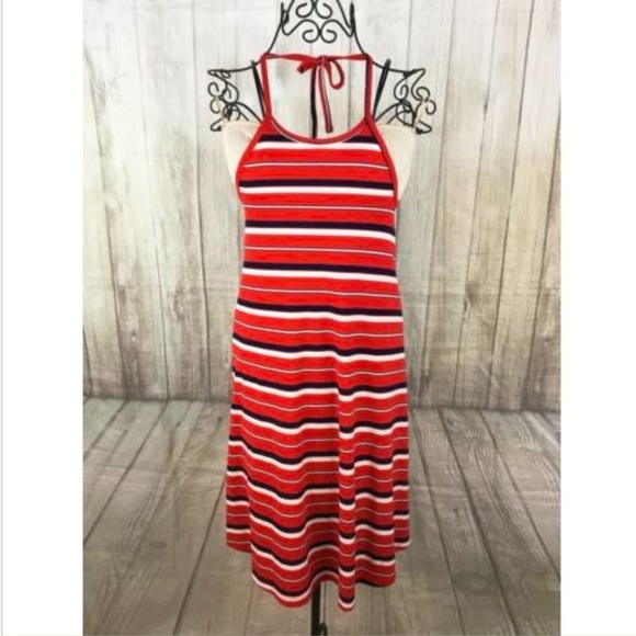 Mossimo Supply Co. Dresses & Skirts - Mossimo 4th of July Ribbed Striped Dress Red White